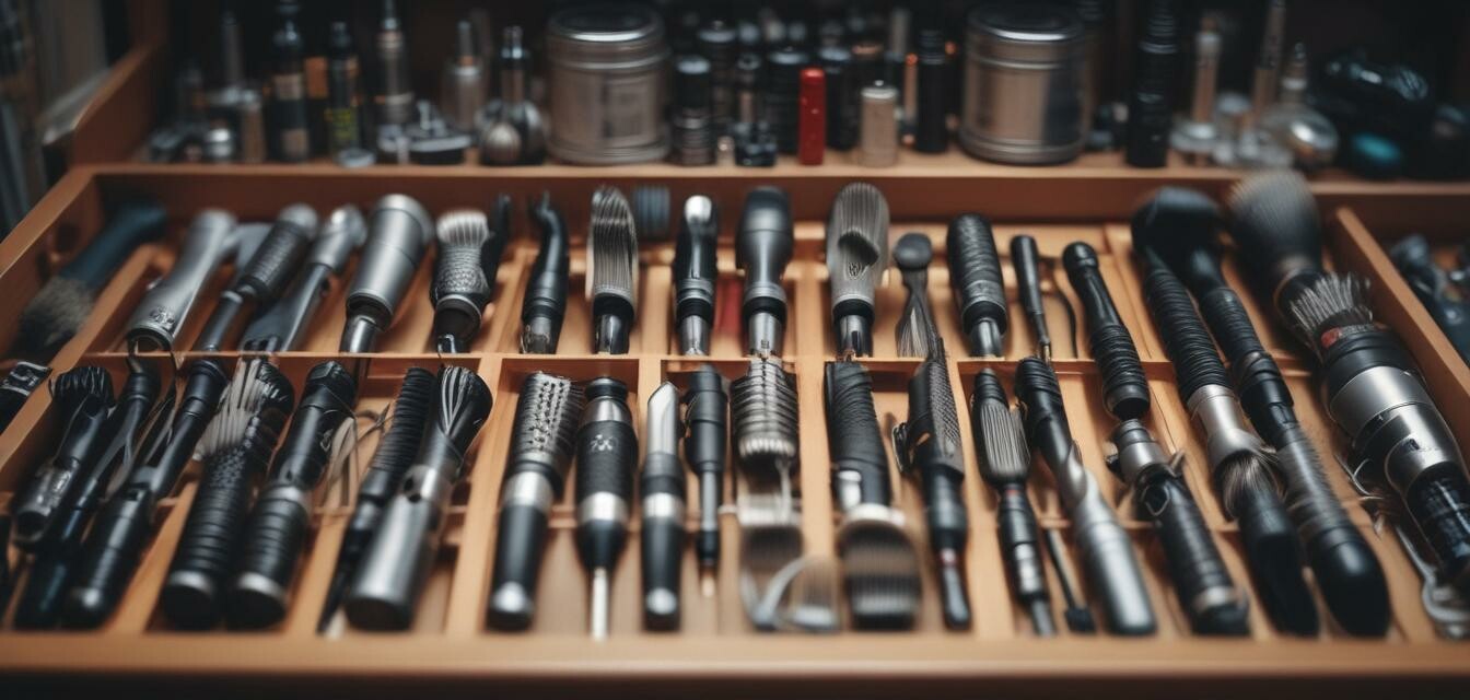 Organized hair tools storage